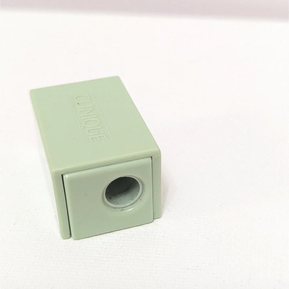 Vintage Clinique Eye And Lip Pencil Sharpener Green Box For Shavings Travel